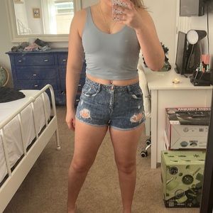 Size S denim shorts